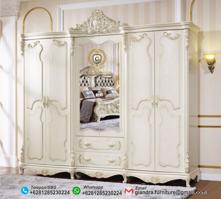 Lemari Pakaian Klasik Mewah Avanti, jual lemari pakaian, lemari pakaian mewah, lemari baju ukiran, lemari pakaian jepara, mebel ukir jepara, furniture mewah